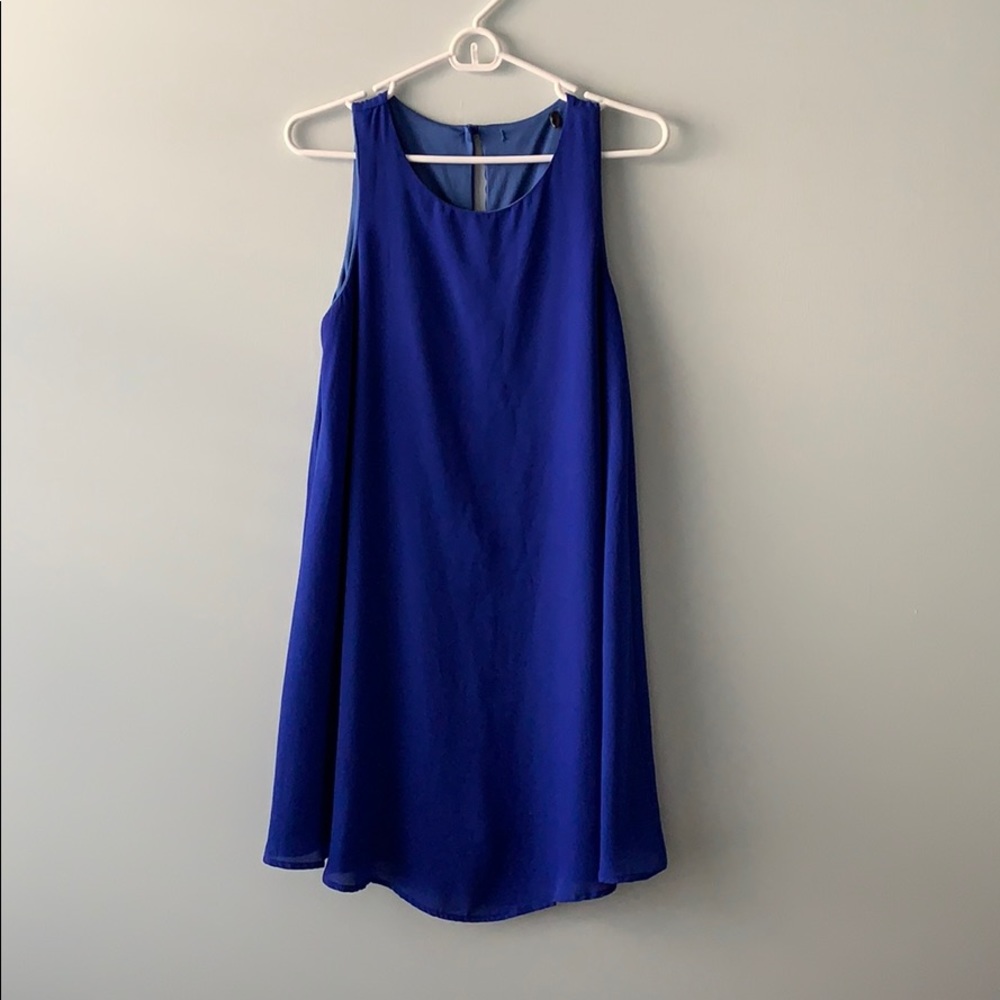 Royal Blue Trapeze Dress